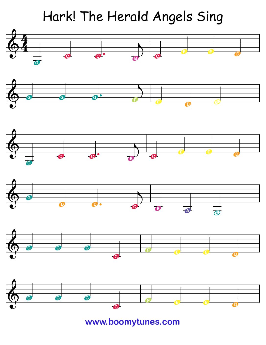 Hark the Herald Angels Sing – SHEET MUSIC