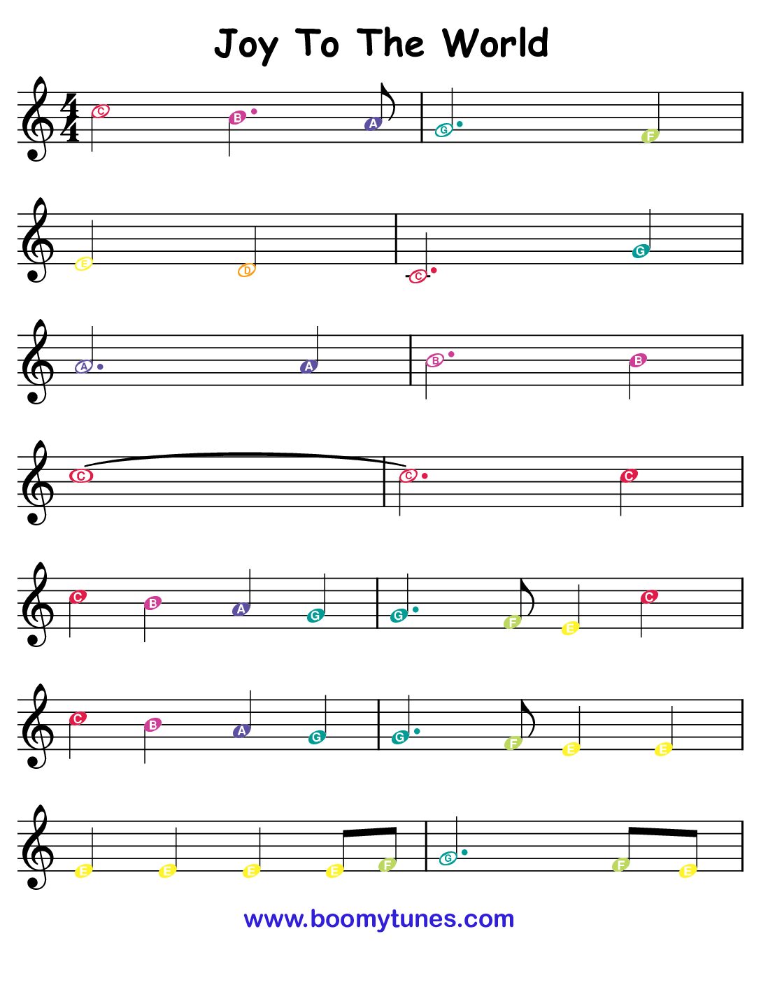 Joy to the World – SHEET MUSIC